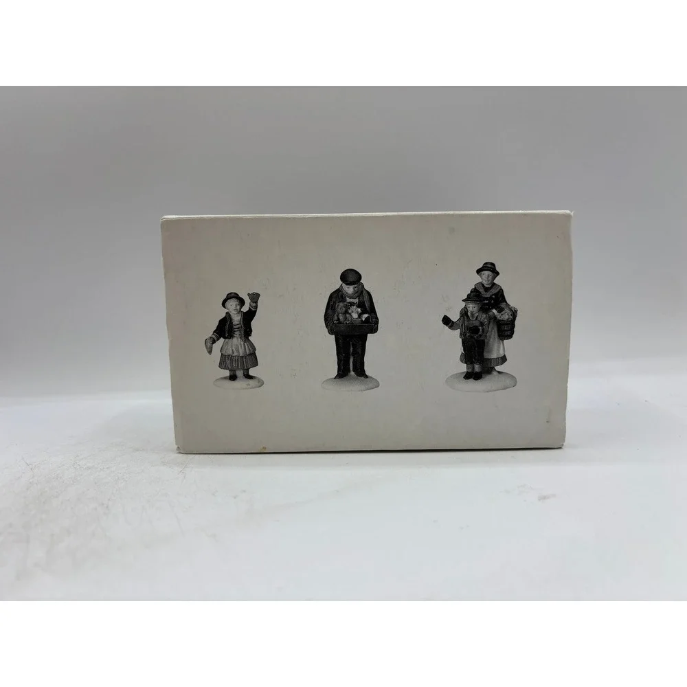 Department 56 1990 Vintage Heritage Village The Toy Peddler Set of 3 5616-2